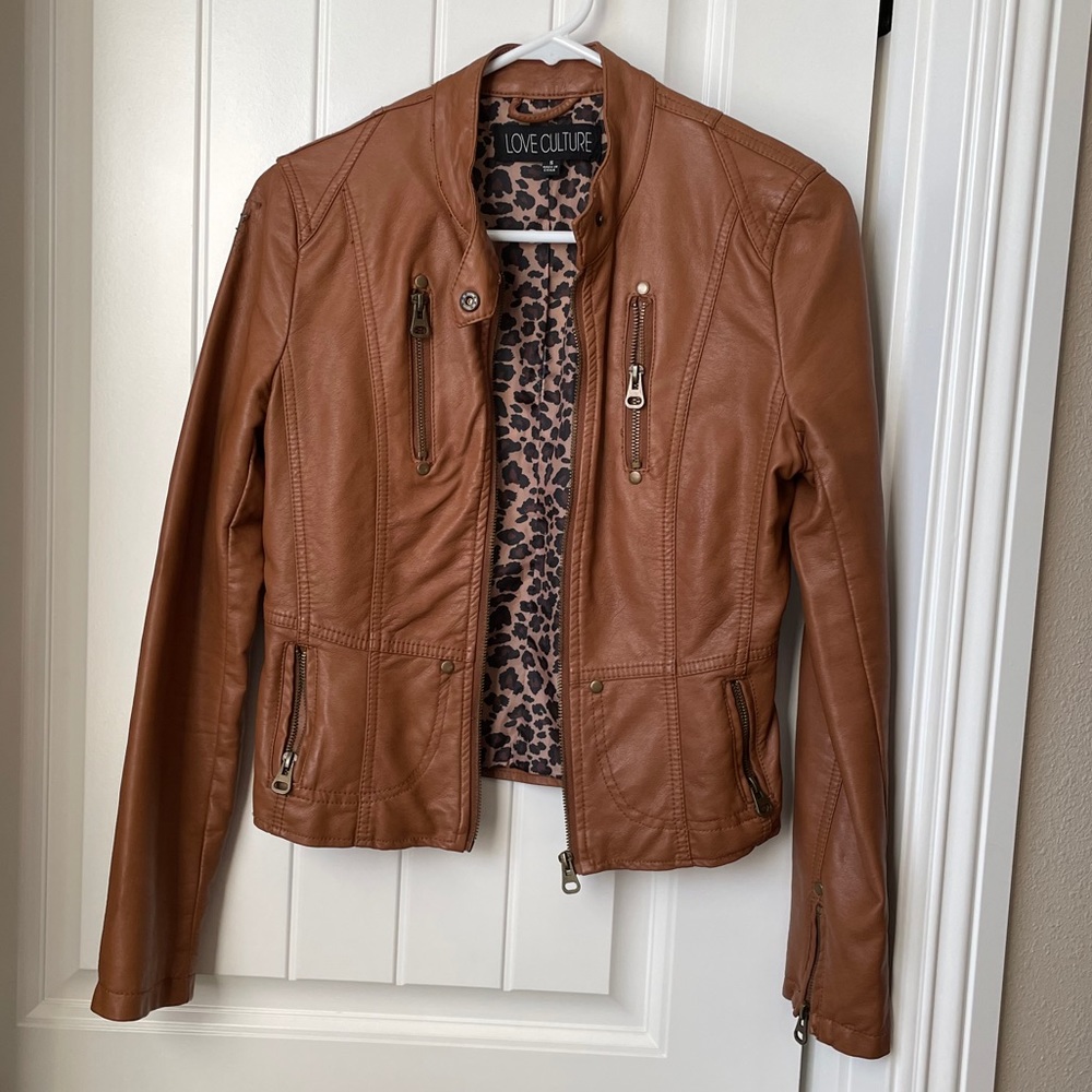 Faux leather jacket -so soft!